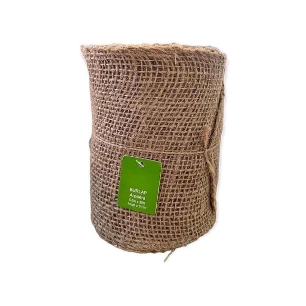 Deco Mesh Beige Jute Burlap Decorative Mesh Ribbon Roll Craft Wreath New